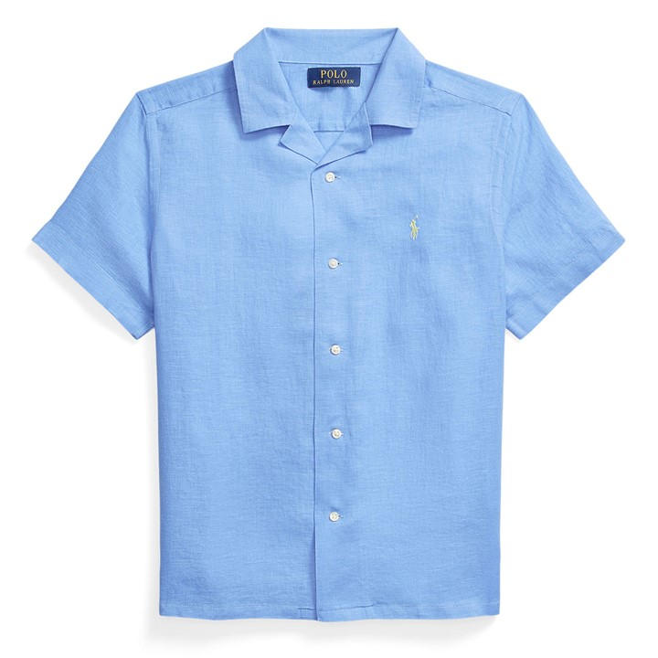 Polo Ralph Lauren Boys Blue Short Sleeve Shirt Juniors