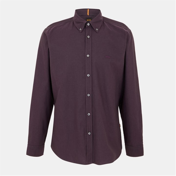 Boss Men’s Rickert Oxford Shirt, Classic Style – Purple Boss Men’s Rickert Oxford Shirt, Classic Style – Purple