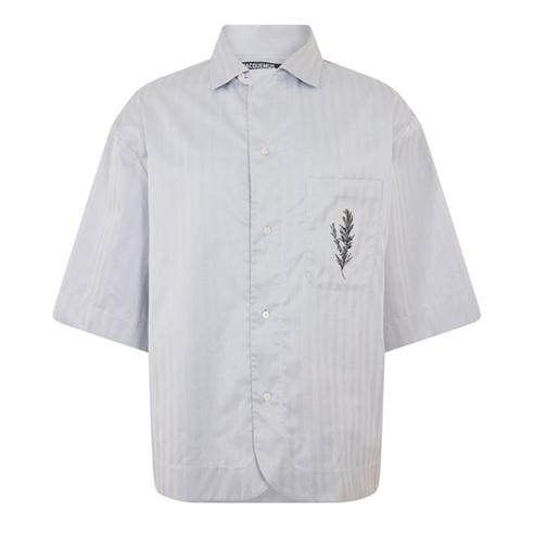 JACQUEMUS - Men's Patterned Short Sleeve Shirt