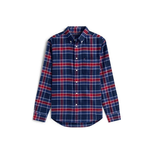 Tommy Hilfiger - Men's Tartan Check Long Sleeve Shirt