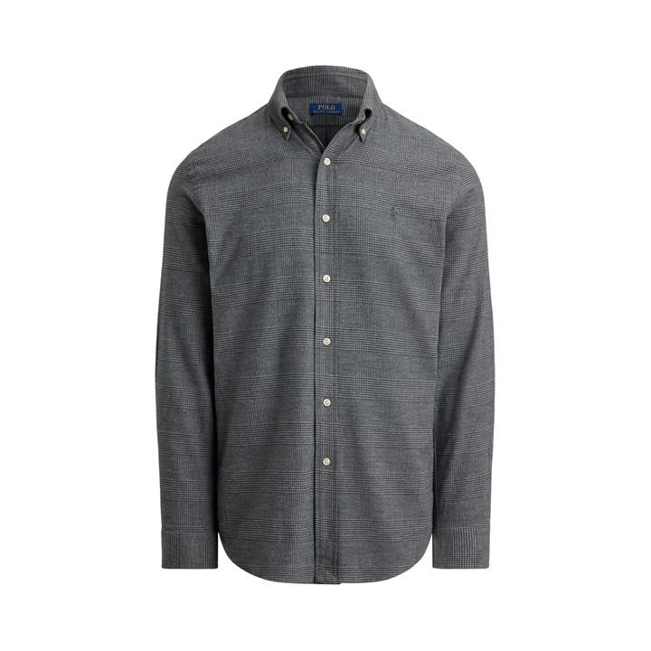 Polo Ralph Lauren Men's Grey Long Sleeve Patterned Shirt - S