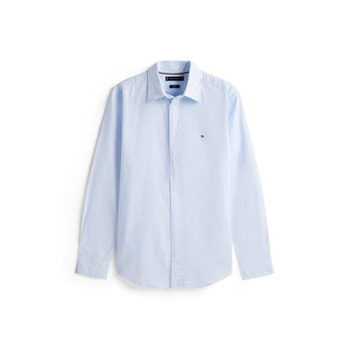 Tommy Hilfiger - Men's Long-Sleeve Poplin Print Patterned Shirt