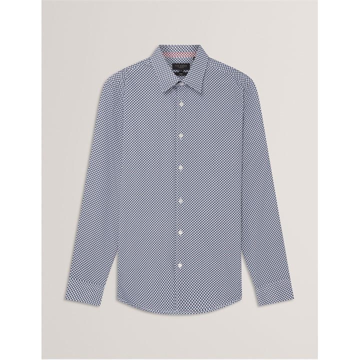 Ted Baker Ted LS Geo Shirt Sn61 – Blue