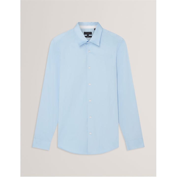 Ted Baker Men's Blue Long-Sleeve Cotton Oxford Shirt