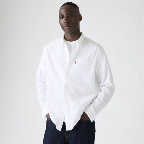 Levis - Men's Sunset Pocket Cotton Long-Sleeve Oxford Shirt