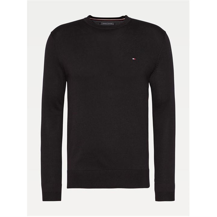Tommy Hilfiger Men's Black Crew Neck Jumper Extra Large