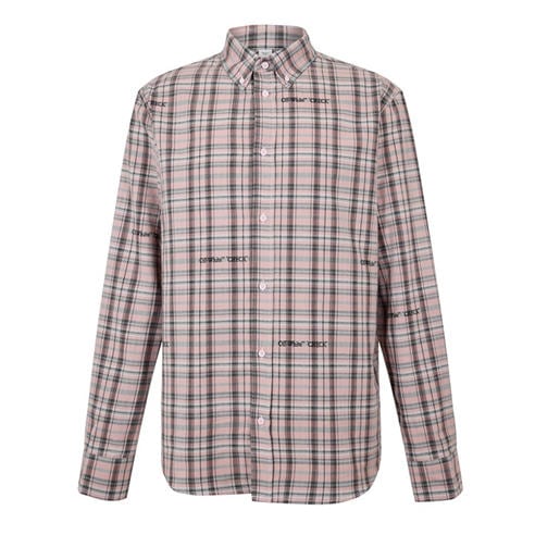 OFF WHITE - Men's Long Sleeve Patterned Shirt
