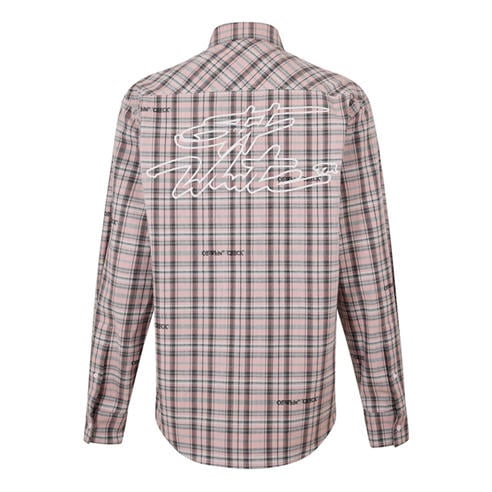 OFF WHITE - Men's Long Sleeve Patterned Shirt
