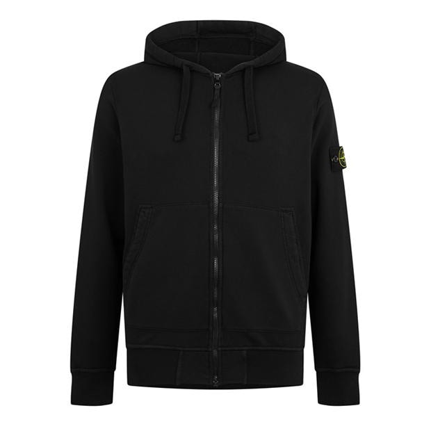 Sky Blue V0041 - STONE ISLAND - Men's Full Zip Hooded Fleece