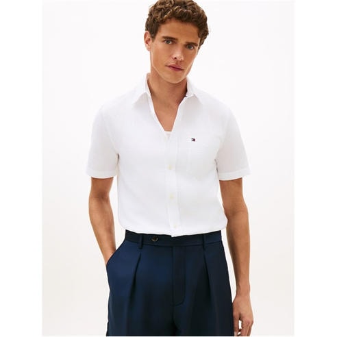 Tommy Hilfiger - Seersucker Solid Ss Rf Shirt