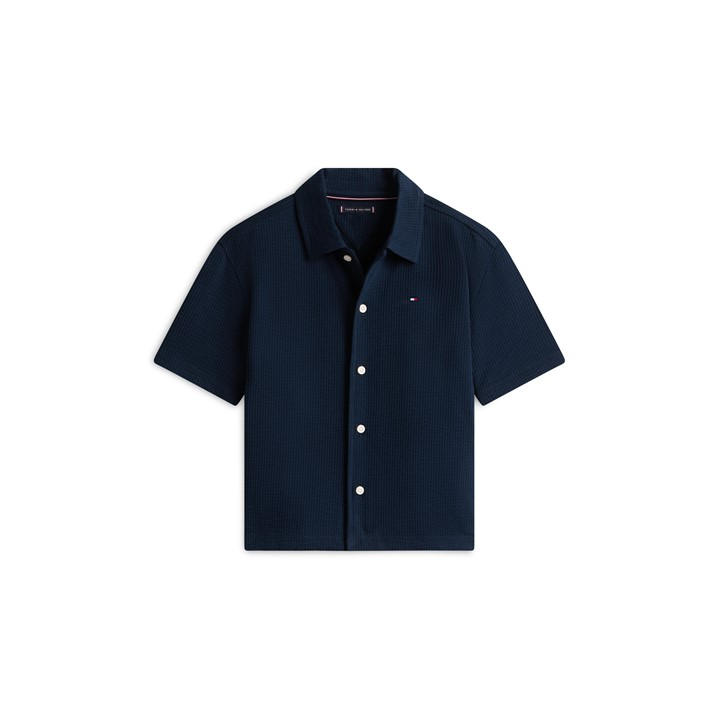 Tommy Hilfiger Boys Blue Tommy Seersckr Shirt Jn62