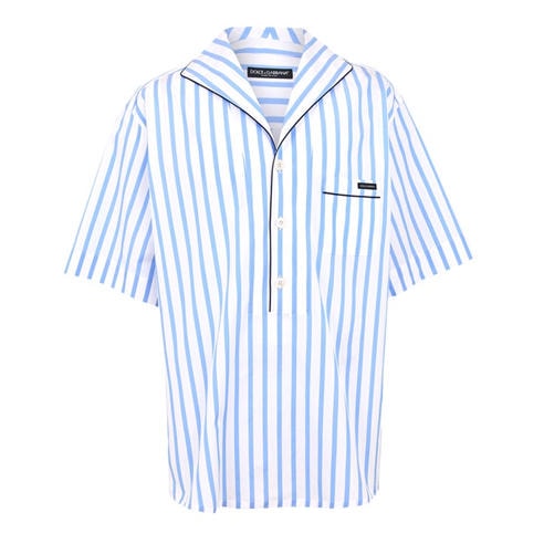 DOLCE AND GABBANA - Men's Patterned Short Sleeve Shirt