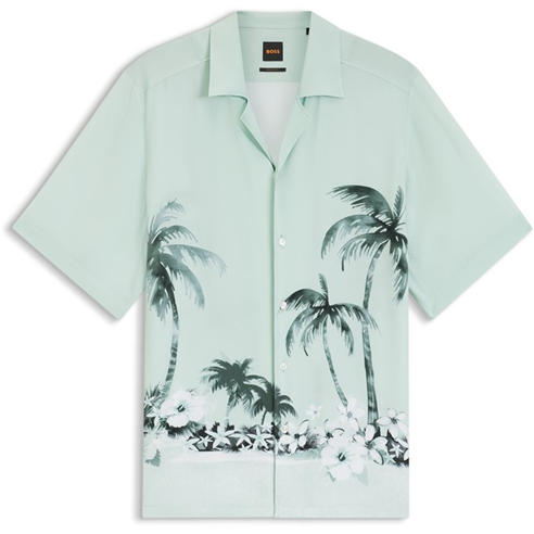 Boss - Men's Patterned Short Sleeve Shirt