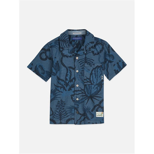 Scotch and Soda - Kids' Patterned Short Sleeve Shirt