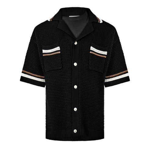 THE COUTURE CLUB - Men's Patterned Short Sleeve Shirt