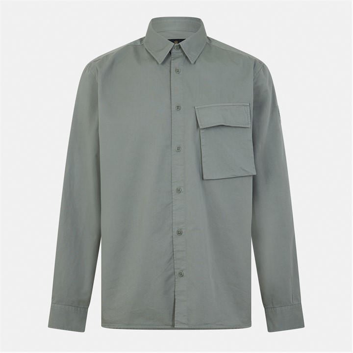 Belstaff Men's Green Scale Shirt 3XL