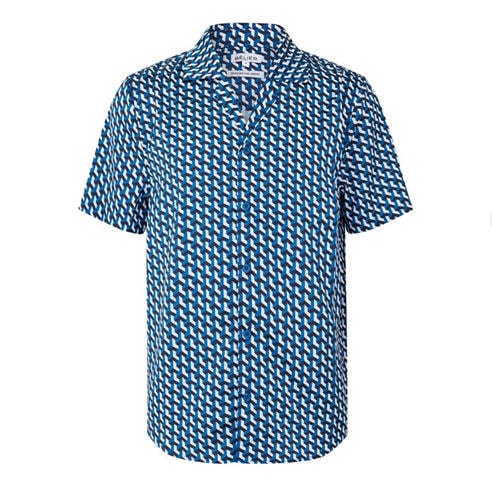 BELIER - Men's Patterned Short Sleeve Shirt
