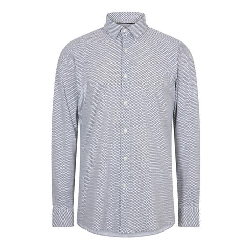BOSS Hbg Motion Plain Short-Sleeve Shirt in Blue for Men | UK