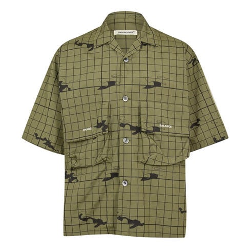 UNDERCOVER - Men's Night Camo Short Sleeve Patterned Shirt