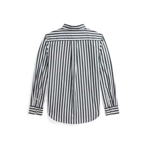 POLO RALPH LAUREN - Kids' Stripe Poplin Long Sleeve Shirt