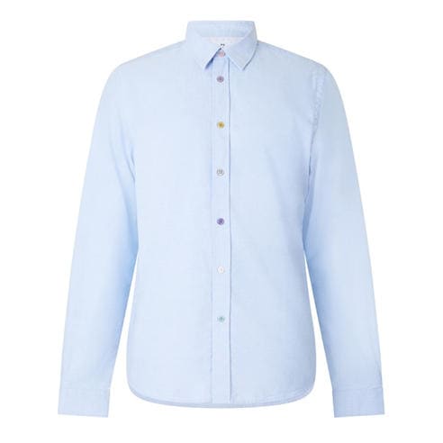 PS Paul Smith - Men's Multi-Button Cotton Long-Sleeve Tailored-Fit Shirt