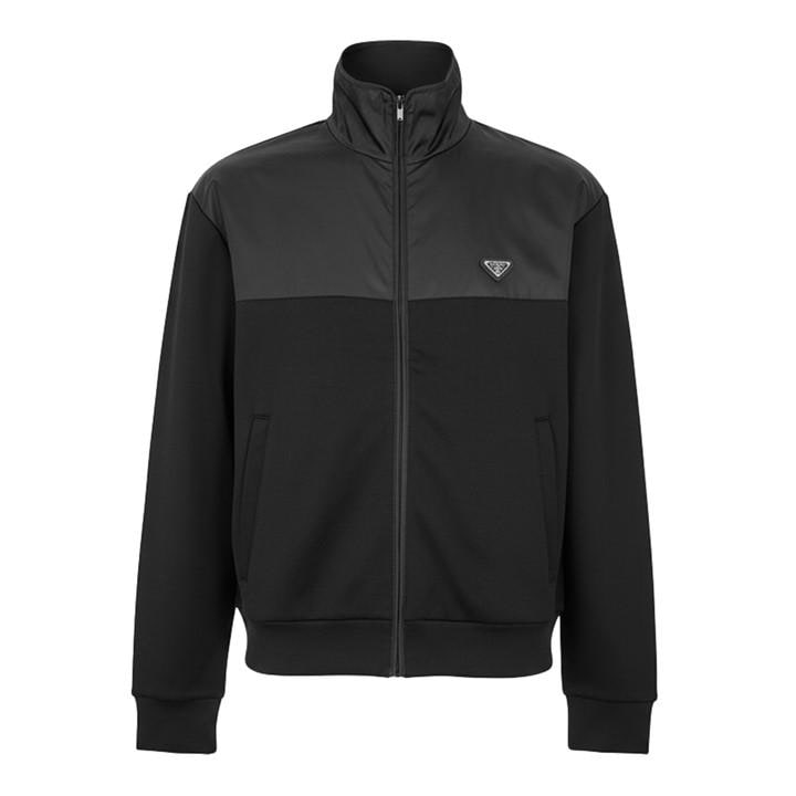Prada Men's Black Hybrid Zip Sn62