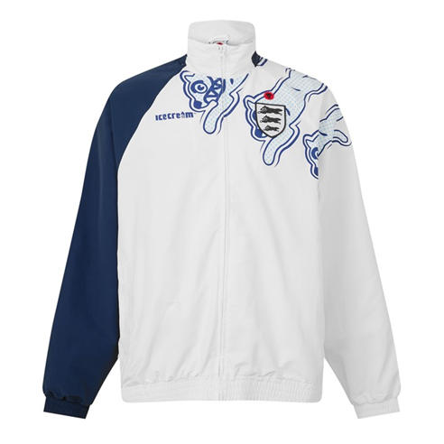 ICECREAM - Men's Running Dog Panelled Full-Zip Funnel-Neck Tracksuit Top