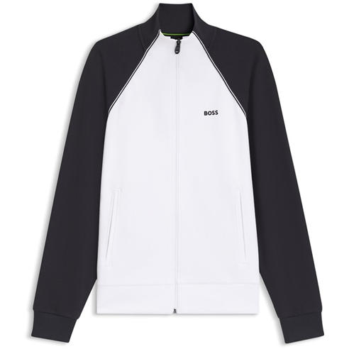 Boss - Mens BOSS GREEN Long Sleeve Tracksuit Top with Logo Detail