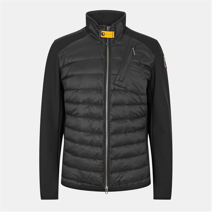 Parajumpers Men's Black Jayden Mixed Hybrid Jacket Large