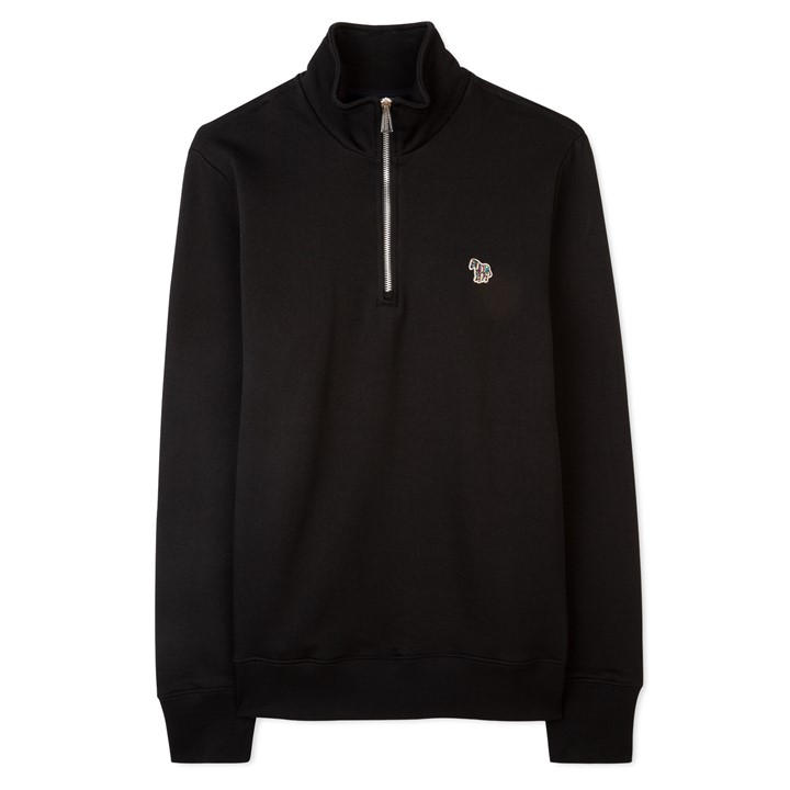 Ps Paul Smith Men's Black Half Zip Sweatshirt 2XL