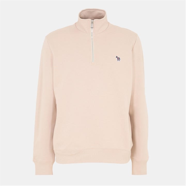 Ps Paul Smith Men's Beige Half Zip Sweatshirt Large