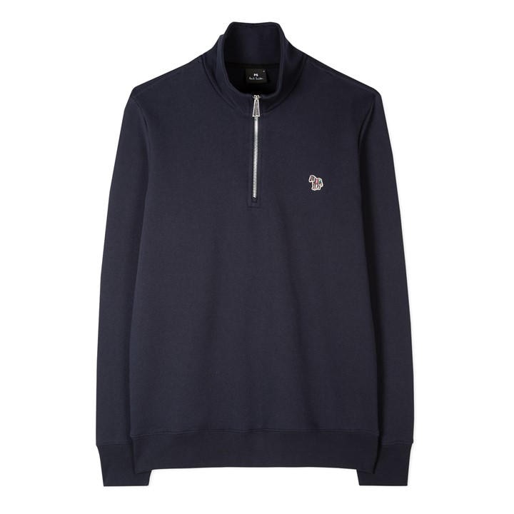 Ps Paul Smith Men's Blue Half Zip Sweatshirt Medium