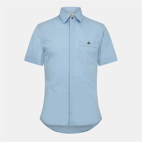 VIVIENNE WESTWOOD - Men's Cotton Classic Saturn Orb Short-Sleeved Shirt