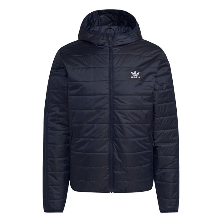 Adidas Originals Men's Blue Padded Hooded Puffer Jacket Small