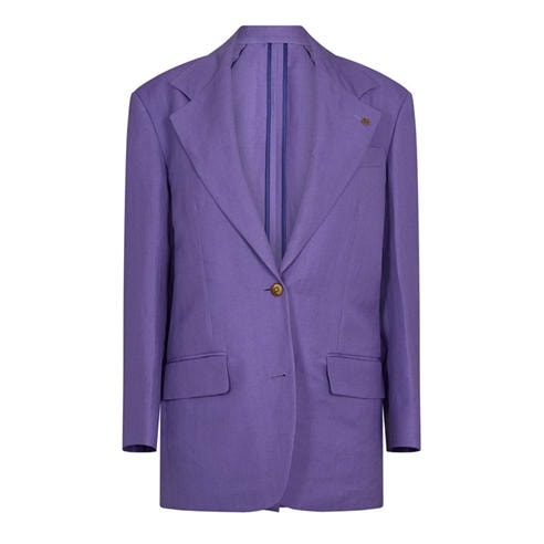VERSACE - Women's Wool and Linen Blazer