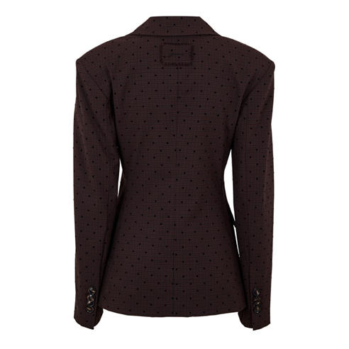 GANNI - Women's Fleck Check Blazer