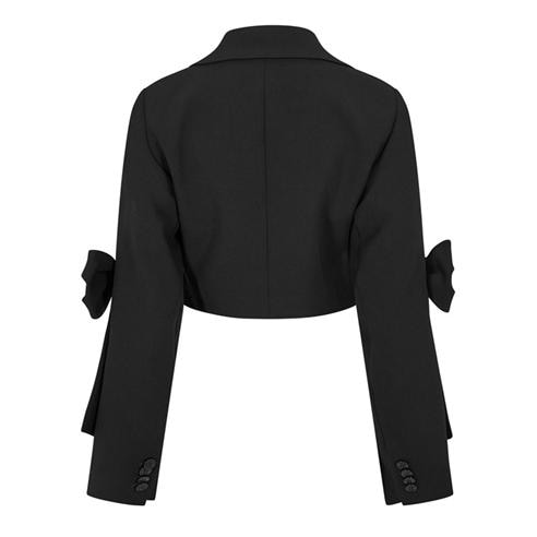 GANNI - Women's Bonded Crop Blazer