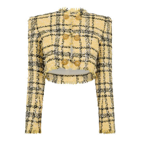 BALMAIN - Cropped Jacket in Glitter Tweed
