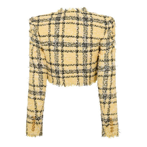BALMAIN - Cropped Jacket in Glitter Tweed