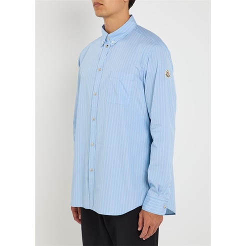 Moncler - Men's Striped Cotton Long-Sleeve Shirt