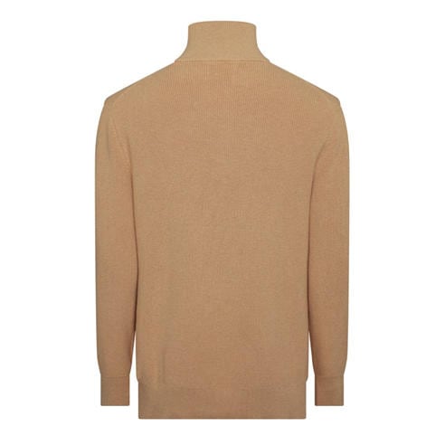 Gant - Men's Cotton Merino Ribbed 1/4 Zip Fleece Top