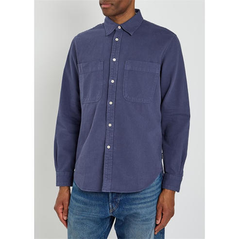 PS Paul Smith - PS MENS TWIN POCKET SHIRT BLUE