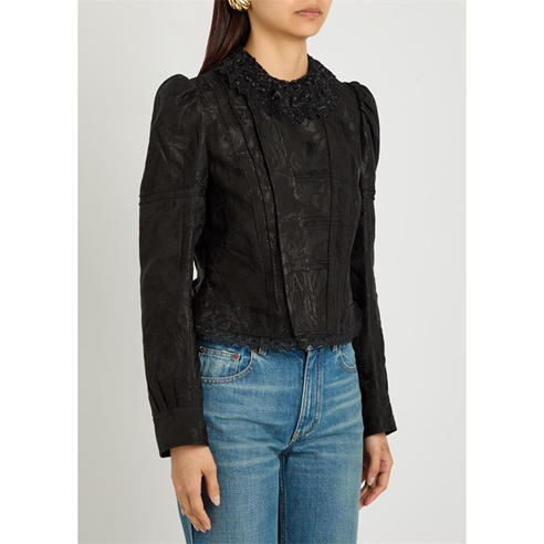 Chloe - Women's TI Style Floral Jacquard Suit Jacket