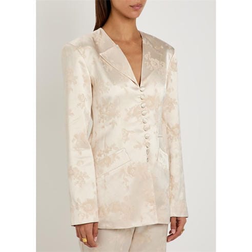 Ganni - BZ Sateen Jacquard Blazer