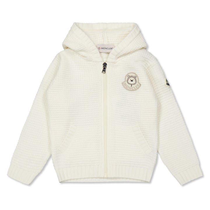 Moncler Unisex Kids Beige ' Knit Bear Cardigan
