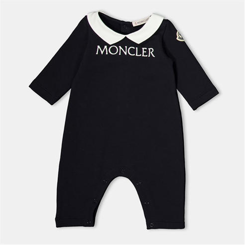MONCLER - Unisex Kids' Logo Insulated Winter Onesie