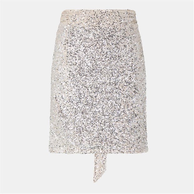 Silver - Never Fully Dressed - Sequin Jaspre Mini Skirt