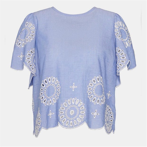 Barbour Juliette Embroidered Blouse,All Products : American Fashion Style Bags On Sale