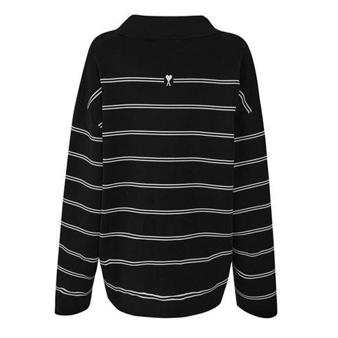 AMI PARIS - Ami Striped LS Polo Ld64