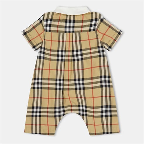 BURBERRY - Unisex Kids' Burb Andreas Chk Onesie